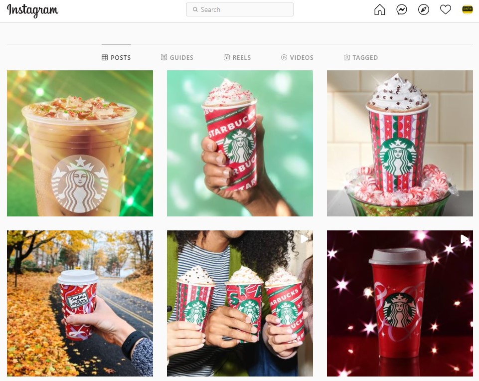 Starbucks User Generated Content for Instagram